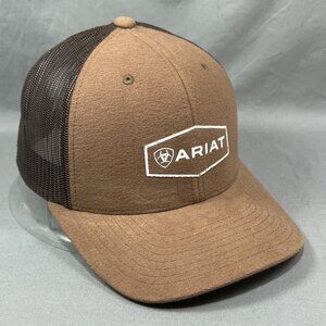 Ariat Yupoong Rodeo Cowboy Snapback Hat Trucker Mesh Western Farmer Patch Mens